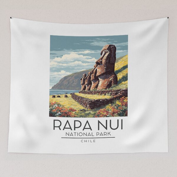 Item preview, Rapa Nui National Park - Chile - Easter Island  designed and sold by GoodOldVintage.