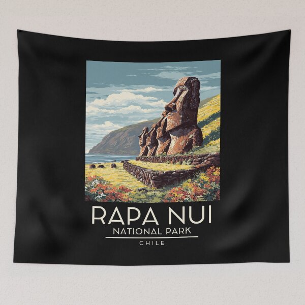 Item preview, Rapa Nui National Park - Chile - Easter Island  designed and sold by GoodOldVintage.