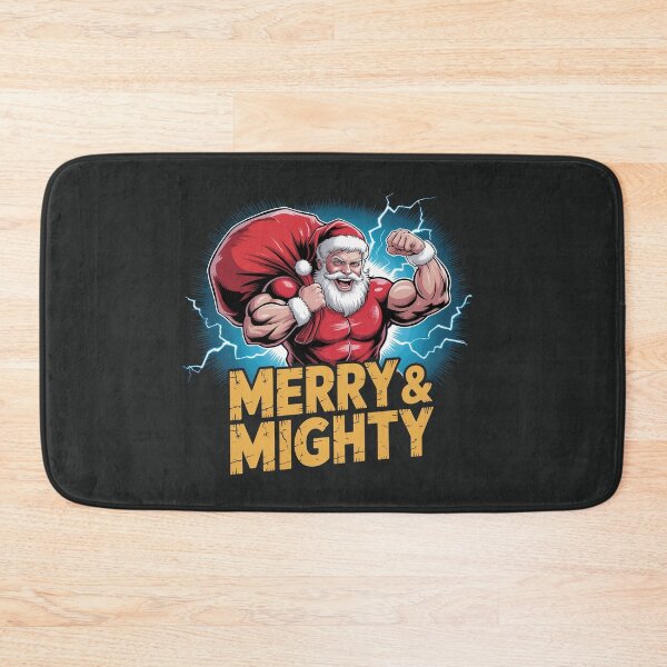 Item preview, Merry & Mighty – Strong Santa Christmas Power Art designed and sold by HolisticFurArt.