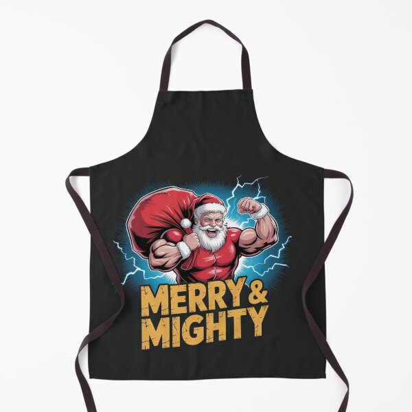 Item preview, Merry & Mighty – Strong Santa Christmas Power Art designed and sold by HolisticFurArt.