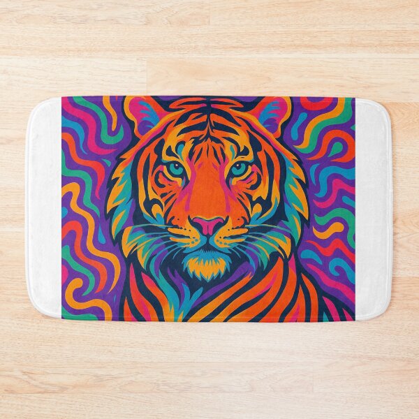 Item preview, Psychedelic Tiger – Vibrant Pop Art Jungle Design designed and sold by GarnerSupplyCo.
