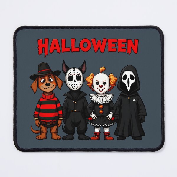 Item preview, Halloween Horror Squad - Freddy, Jason, Pennywise & Ghostface designed and sold by Dakson Design - Fantasy Art.