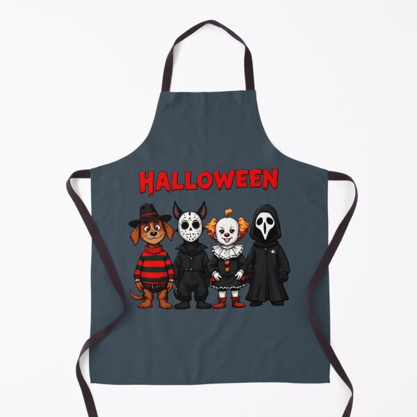 Item preview, Halloween Horror Squad - Freddy, Jason, Pennywise & Ghostface designed and sold by Dakson Design - Fantasy Art.