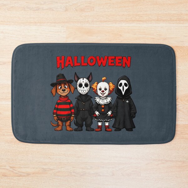 Item preview, Halloween Horror Squad - Freddy, Jason, Pennywise & Ghostface designed and sold by Dakson Design - Fantasy Art.