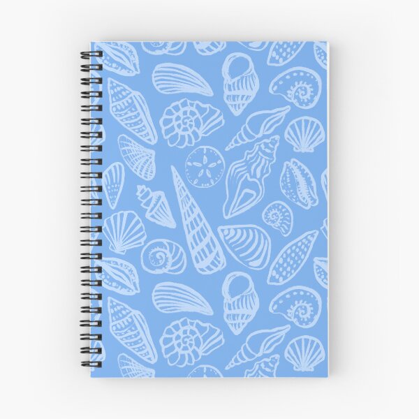 Item preview, Blue Ocean Coastal Beach Seaside Seashell Pattern designed and sold by Patternandflow.