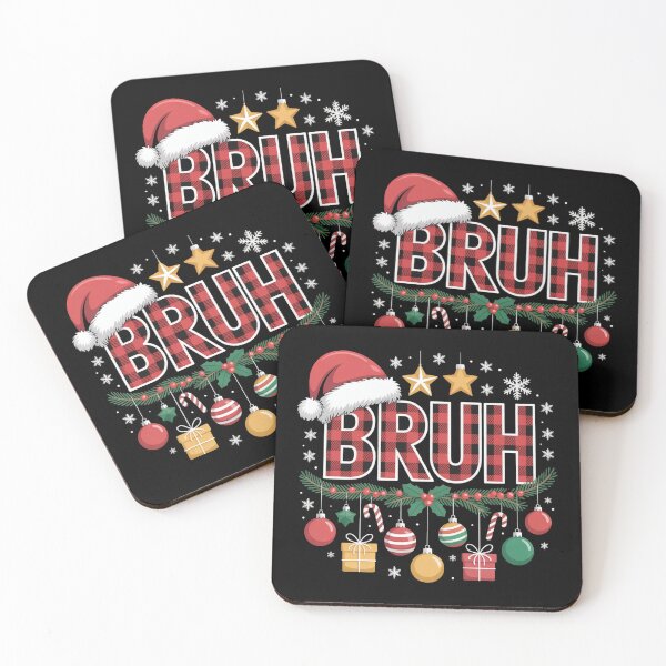Item preview, Bruh Funny Christmas 2025 Red Plaid Teens Boys Kids Xmas Pajamas designed and sold by Gogetgiggles.