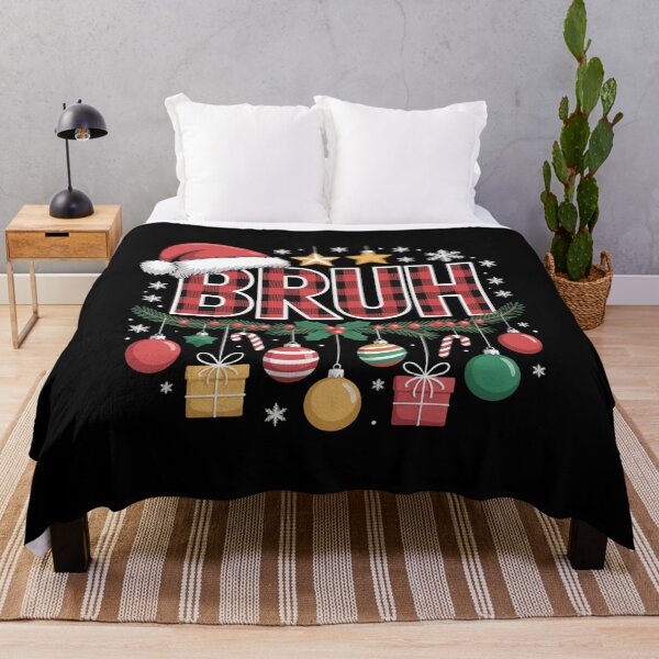 Item preview, Bruh Funny Christmas 2025 Red Plaid Teens Boys Kids Xmas Pajamas designed and sold by Gogetgiggles.