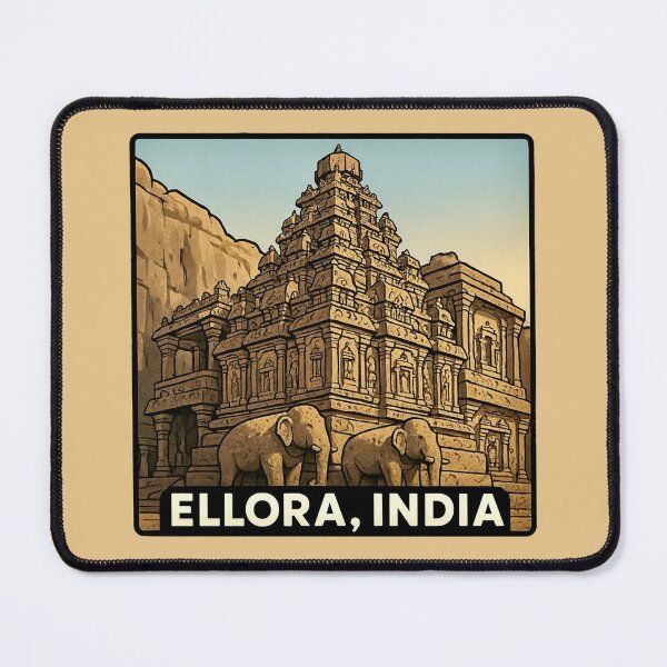 Item preview, Kailash Temple - Ellora, India designed and sold by Myra365Art.