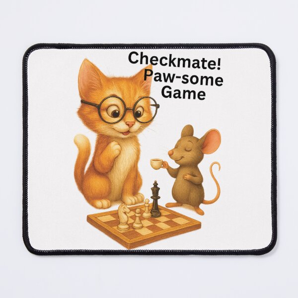 Item preview, Playful Cat and Mouse – Whimsical Animal Friends Design-2 designed and sold by Mindful56.