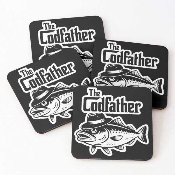 Item preview, The Codfather – Funny Fishing Pun Design designed and sold by BiteSizedPrints.