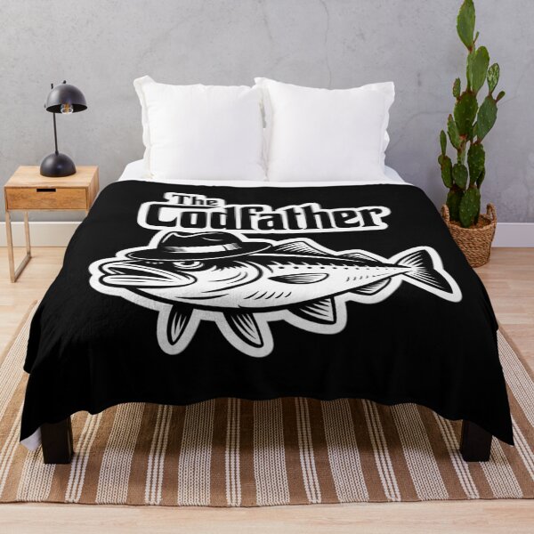 Item preview, The Codfather – Funny Fishing Pun Design designed and sold by BiteSizedPrints.