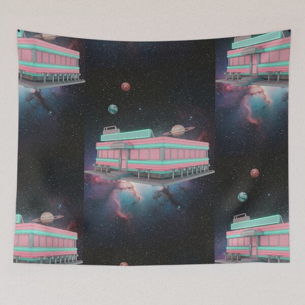 Item preview, COSMIC DINER - RETRO FUTURE STYLE designed and sold by YonizaStudio.