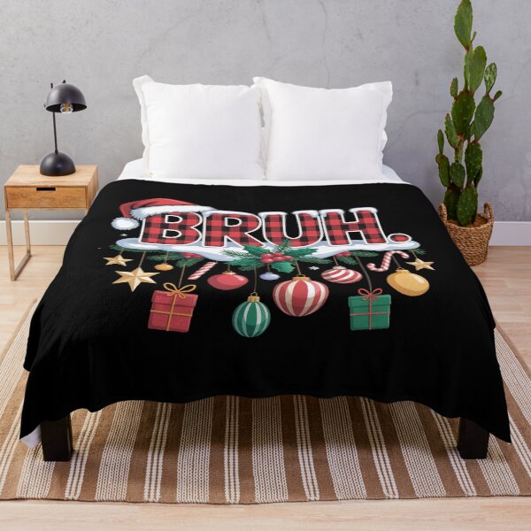 Item preview, Bruh Funny Christmas 2025 Red Plaid Teens Boys Kids Xmas Pajamas designed and sold by Gogetgiggles.