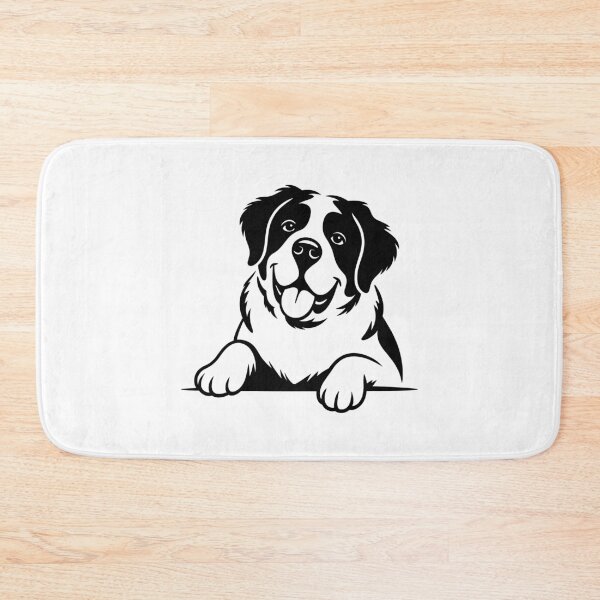 Item preview, Saint Bernard Dog Peeking designed and sold by theartfulaspie.