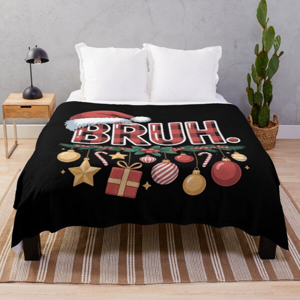 Item preview, Bruh Funny Christmas 2025 Red Plaid Teens Boys Kids Xmas Pajamas designed and sold by Gogetgiggles.