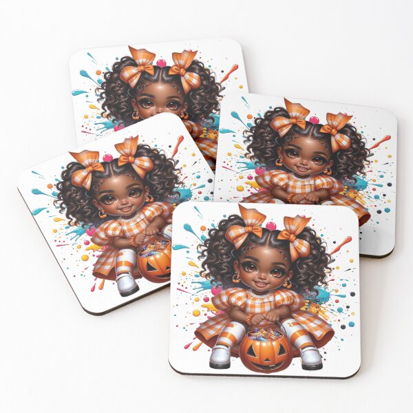 Item preview, Black Girl Pumpkin Magic – Cute Halloween Artwork designed and sold by Lulunza.