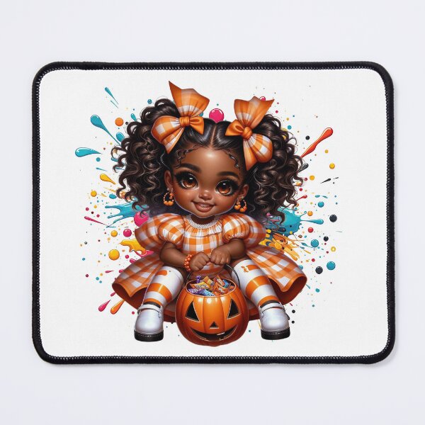 Item preview, Black Girl Pumpkin Magic – Cute Halloween Artwork designed and sold by Lulunza.