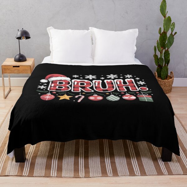 Item preview, Bruh Funny Christmas 2025 Red Plaid Teens Boys Kids Xmas Pajamas designed and sold by Gogetgiggles.