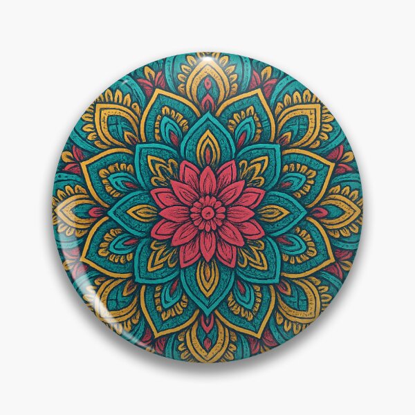 Artikelvorschau, Mandala in Blaugrün entworfen und verkauft von Midnight Lotus .