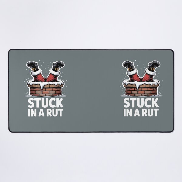 Item preview, Stuck in a Rut – Funny Santa Chimney Christmas Art designed and sold by HolisticFurArt.