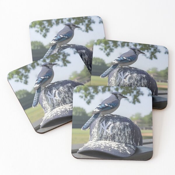 Item preview, Blue Jay decorating NY Yankee hat designed and sold by The Funky Sprunki.
