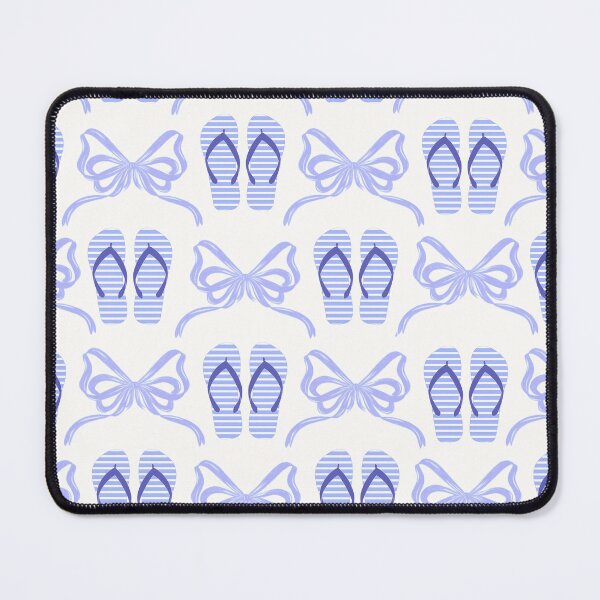 Item preview, Blue flip flops and bows designed and sold by cityette.