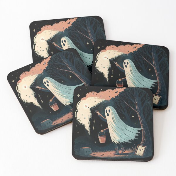 Item preview, “The Ghost Painter – Spooky Art for Halloween” designed and sold by VETRO⭐.