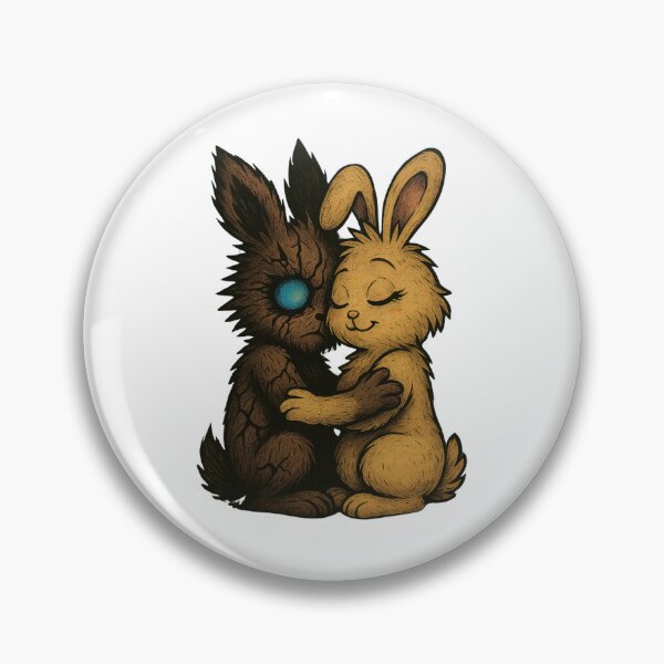 Item preview, Mrs Static & Mega Static Hug – Dust Bunny Comfort Art | Static Dust Emotional Support Design designed and sold by STATICDUST.