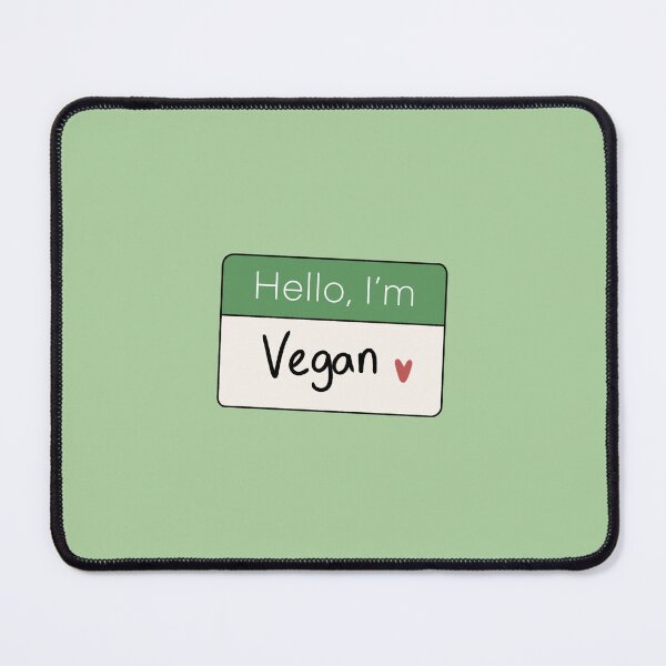 Item preview, Hello I’m vegan name tag designed and sold by Rae & Nova.