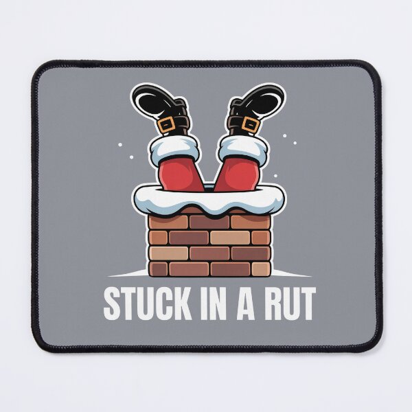 Item preview, Stuck in a Rut – Santa’s Funny Christmas Moment designed and sold by HolisticFurArt.