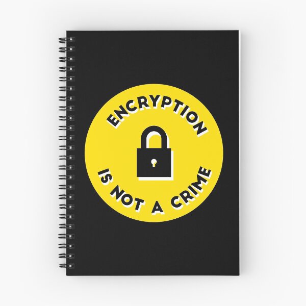 Item preview, Encryption is not a crime - Circular - Yellow designed and sold by MOREDANKMEMES.