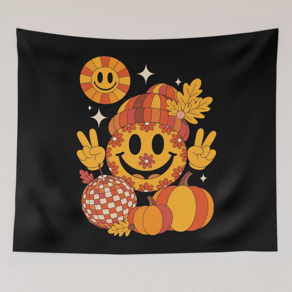 Item preview, Thanksgiving Smile Peace Disco Fall designed and sold by WalshDrawnLaugh.