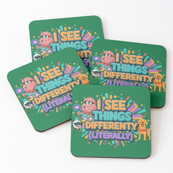 Item preview, I See Things Differently Literally | Blind Awareness Quote designed and sold by TrackinDaTrends.