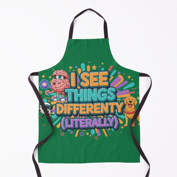 Item preview, I See Things Differently Literally | Blind Awareness Quote designed and sold by TrackinDaTrends.