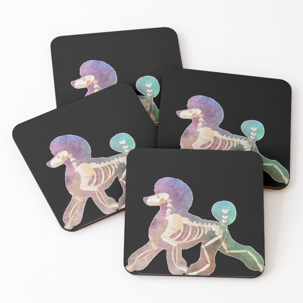 Item preview, Galaxy Standard Poodle Skeleton (Docked) designed and sold by Sparklepupfaeri.