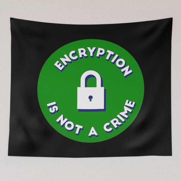 Item preview, Encryption is not a crime - Circular - Green designed and sold by MOREDANKMEMES.