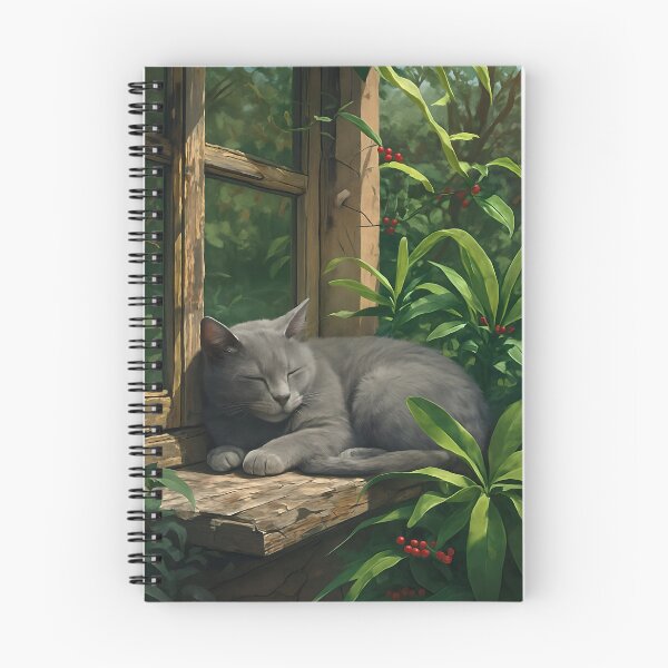 Item preview, Grey Cat Painting  designed and sold by Whimsical Cat Designs.