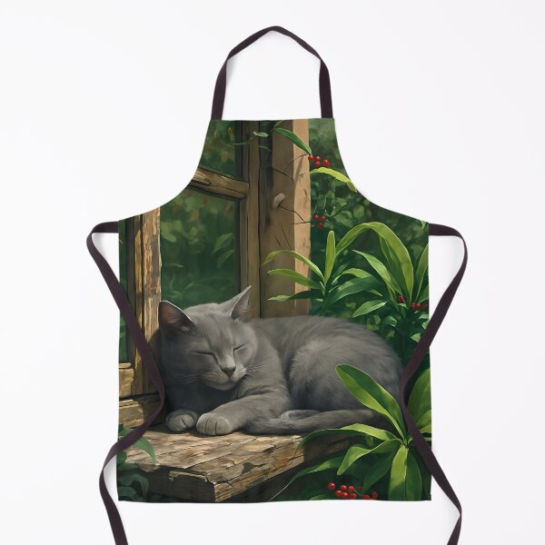 Item preview, Grey Cat Painting designed and sold by Whimsical Cat Designs.