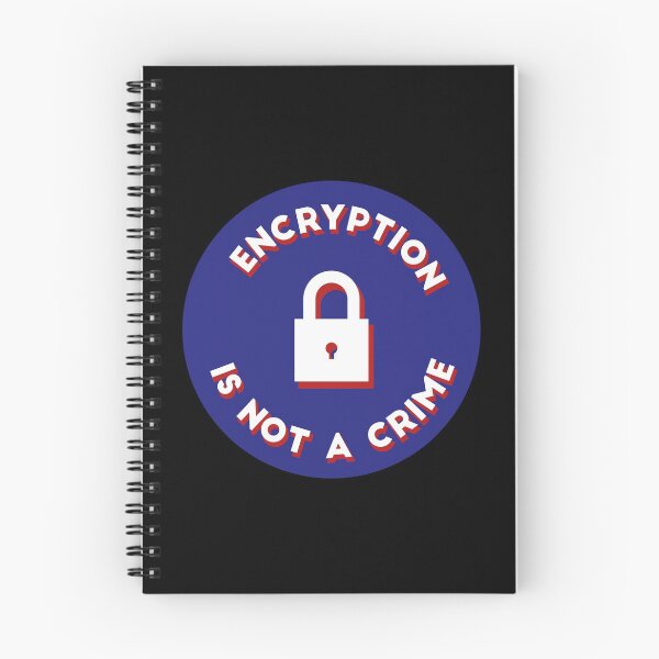 Item preview, Encryption is not a crime - Circular - Blue designed and sold by MOREDANKMEMES.