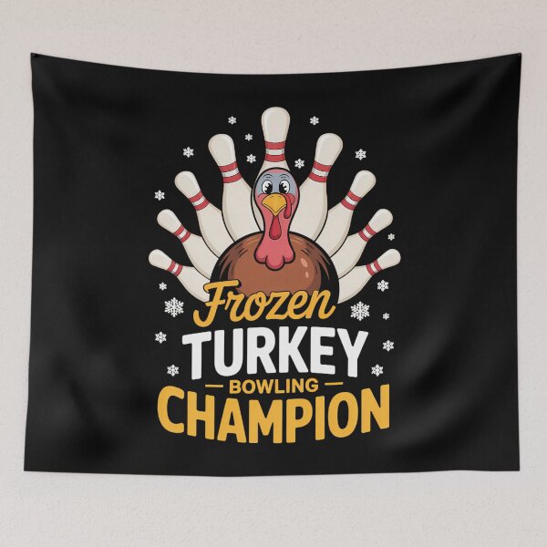 Item preview, Turkey Bowling Thanksgiving designed and sold by WalshDrawnLaugh.