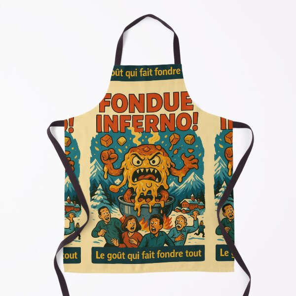 Item preview, Hell Fondue! – Swiss Cheese Horror Poster designed and sold by Travellerz.