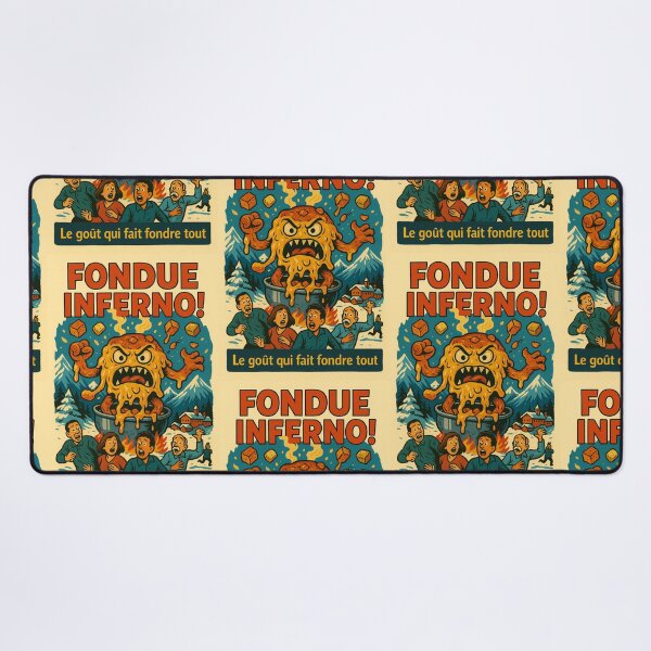 Item preview, Hell Fondue! – Swiss Cheese Horror Poster designed and sold by Travellerz.