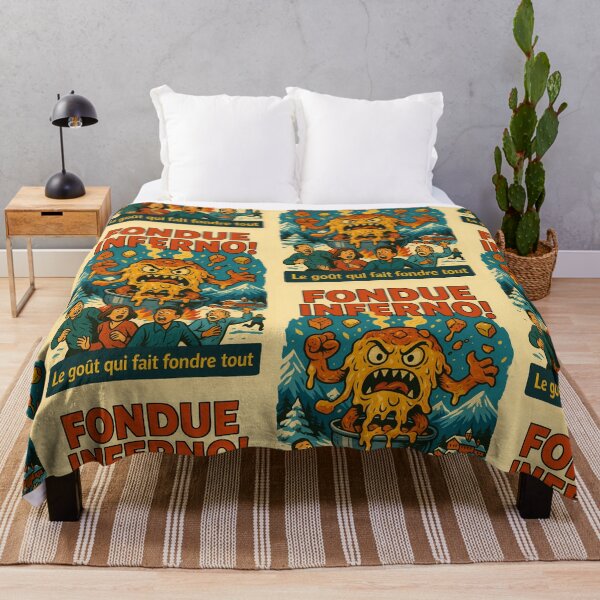 Item preview, Hell Fondue! – Swiss Cheese Horror Poster designed and sold by Travellerz.