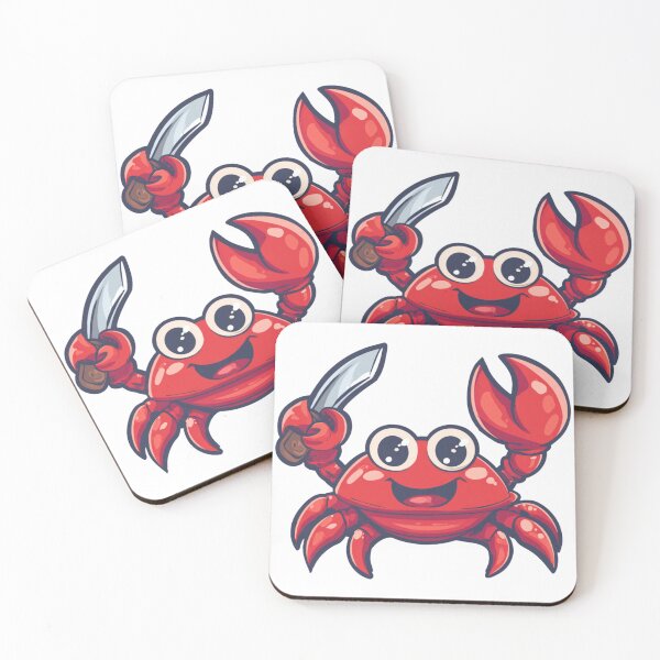 Item preview, Cute Cartoon Crab with Knife designed and sold by EastEndTownie.