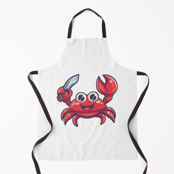 Item preview, Cute Cartoon Crab with Knife designed and sold by EastEndTownie.