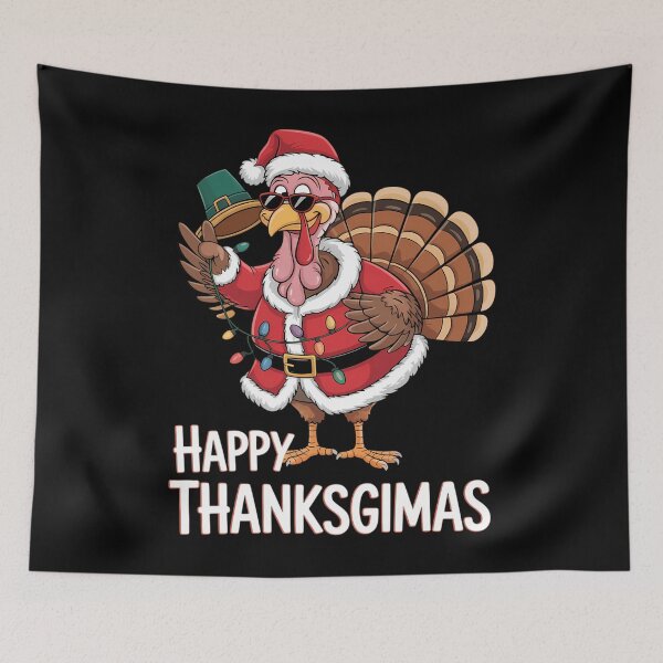Item preview, Turkey Thanksgimas Thanksgiving Christmas designed and sold by WalshDrawnLaugh.