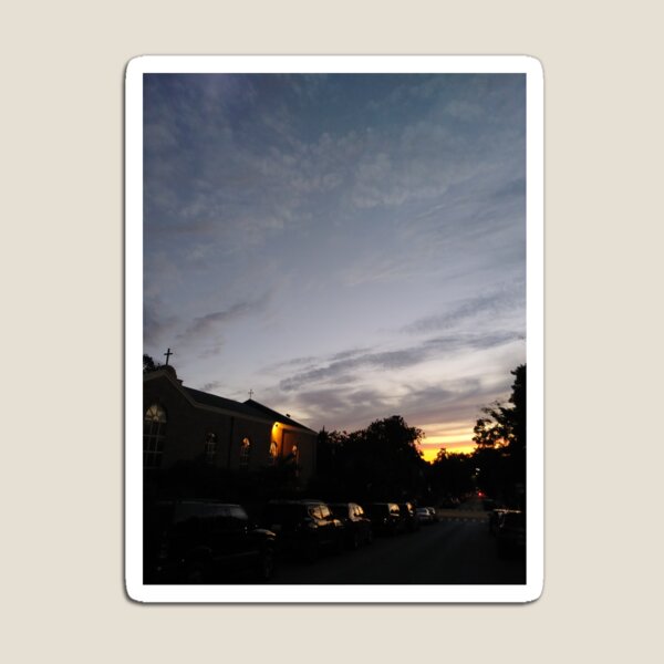 Brooklyn, New York City, sunset, evening, #Brooklyn, #NewYorkCity, #sunset, #evening, #nature, #sky, #clouds Magnet