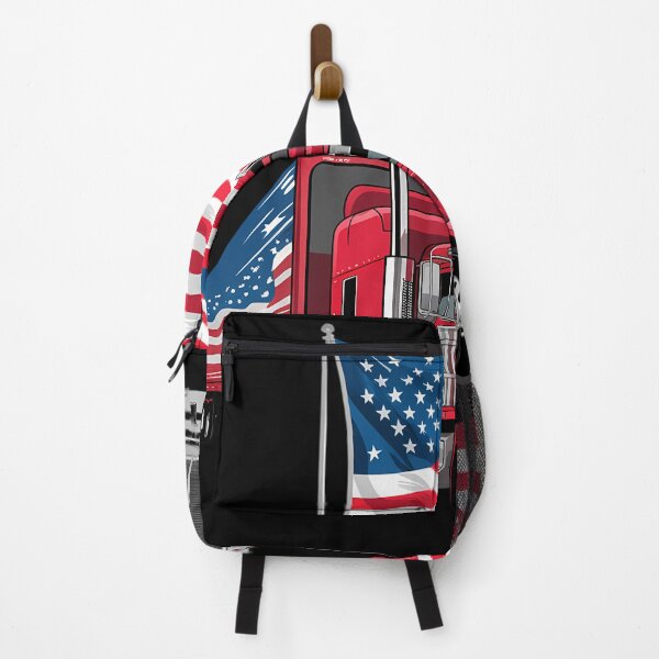 Item preview, US American Flag Truck Driver designed and sold by WalshDrawnLaugh.