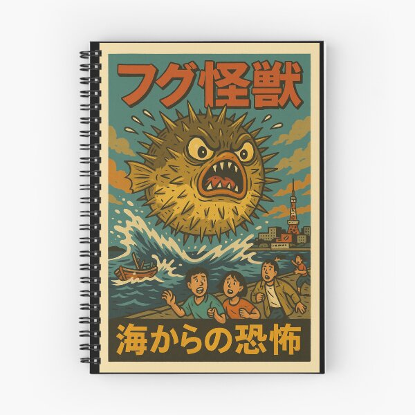 Item preview, Fugu – Japanese Pufferfish Monster Poster designed and sold by Travellerz.