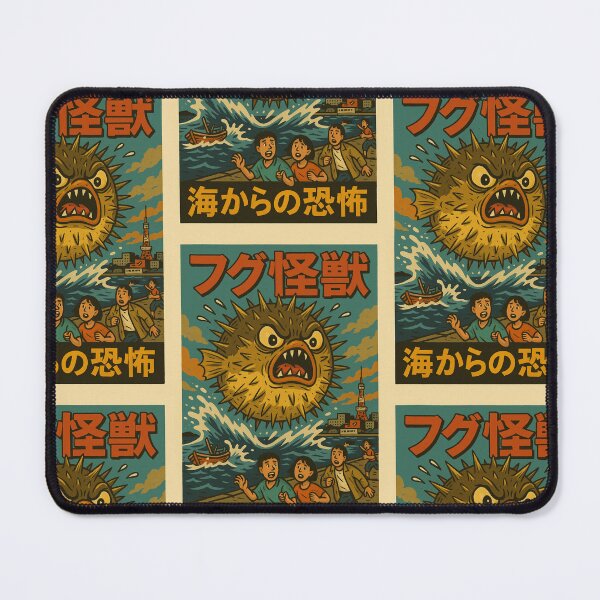 Item preview, Fugu – Japanese Pufferfish Monster Poster designed and sold by Travellerz.